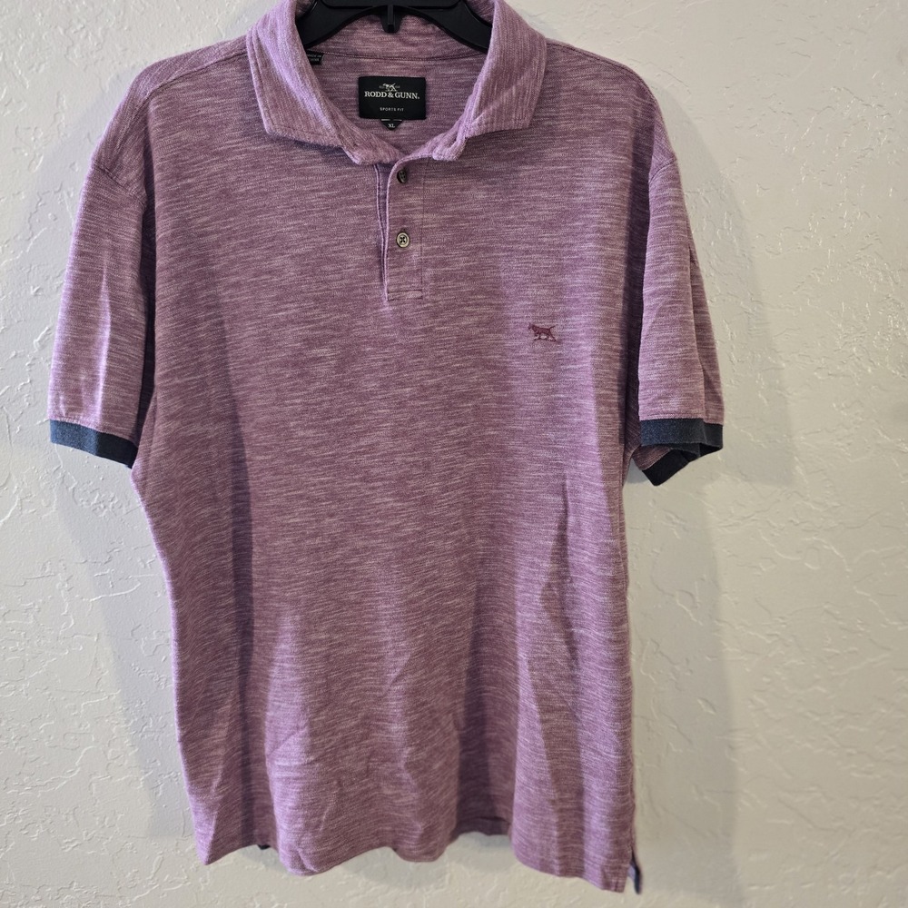Rodd & Gunn Short Sleeve Sports Fit Polo Mens Size XL Cotton stretch Heather Red